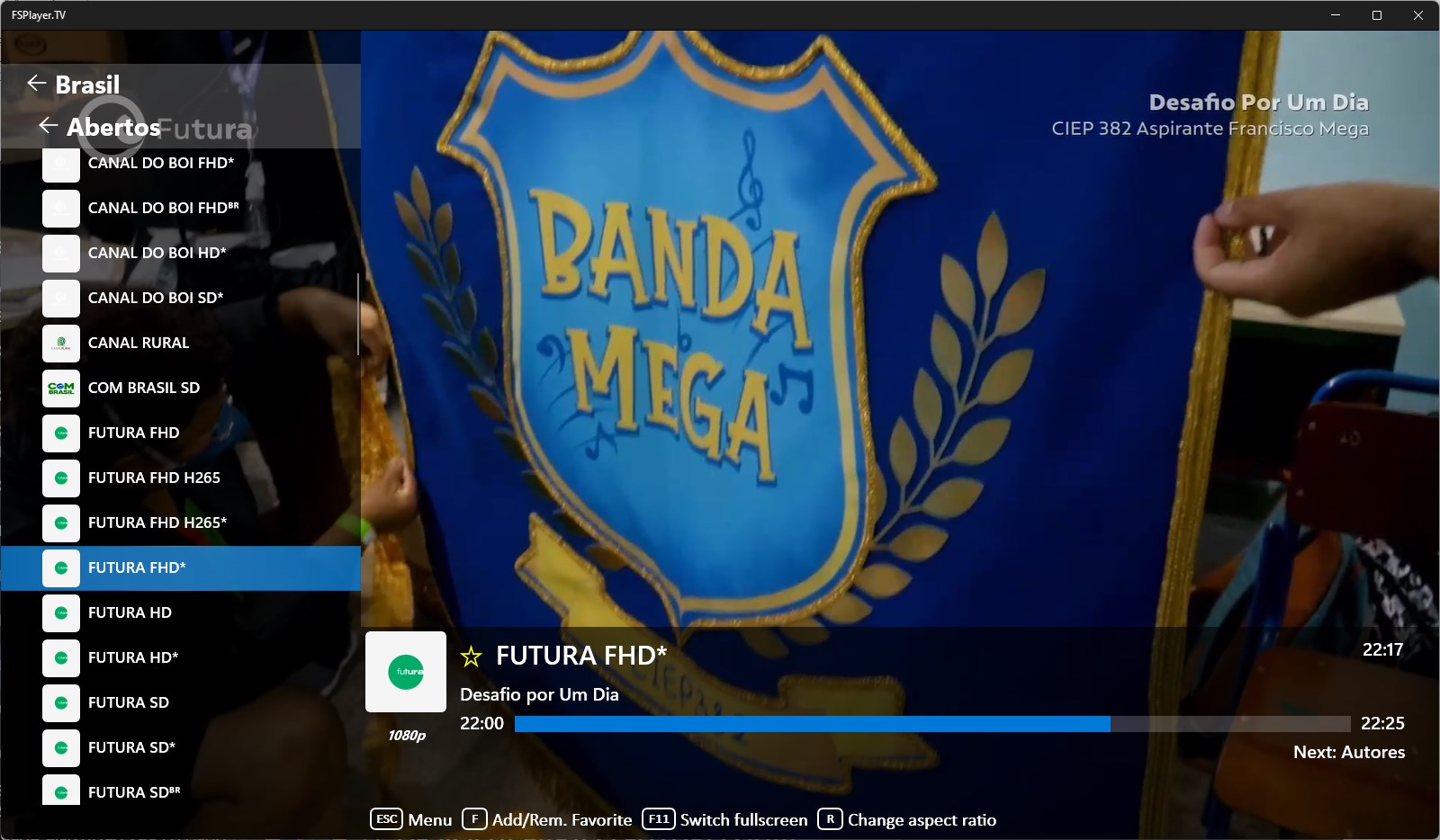 Medias and EPG overlay